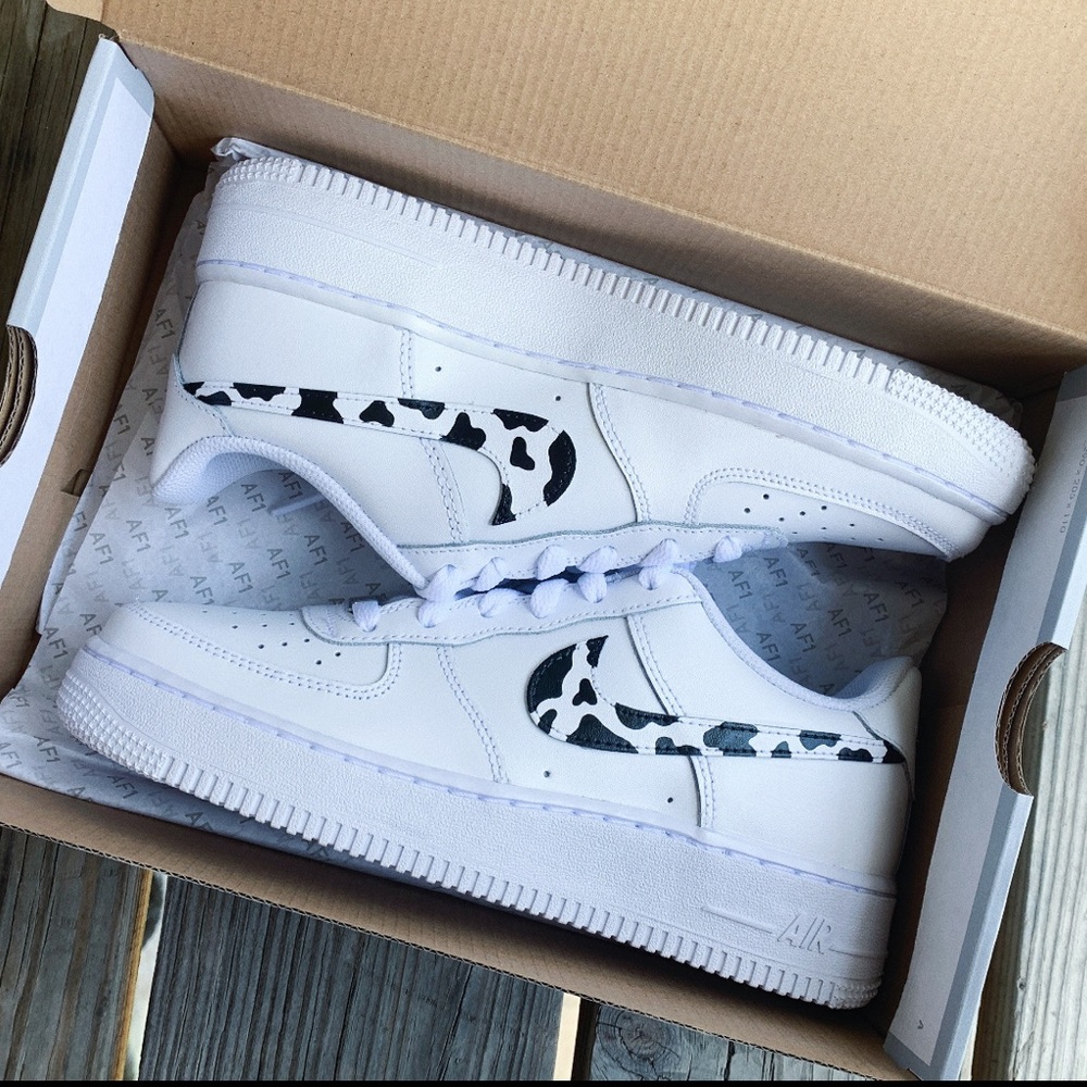 ⚡️Custom Cowprint Air Force 1 Shoes⚡️